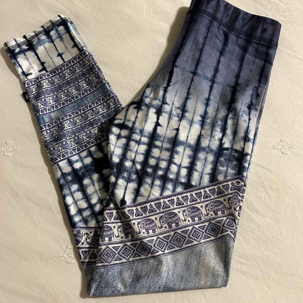 Terez Blue Patterned Legging - image 3